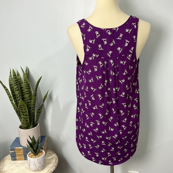 Pleione Womens Size Small Tank Top High Low Hem Vespa Scooter - Picture 5 of 8